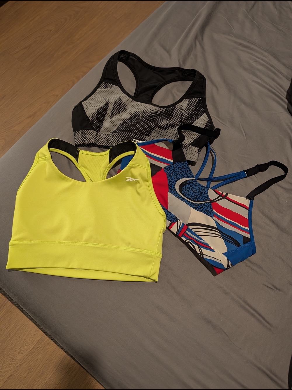 Reebok Women's Set Of 3 Racerback Sports Bra
